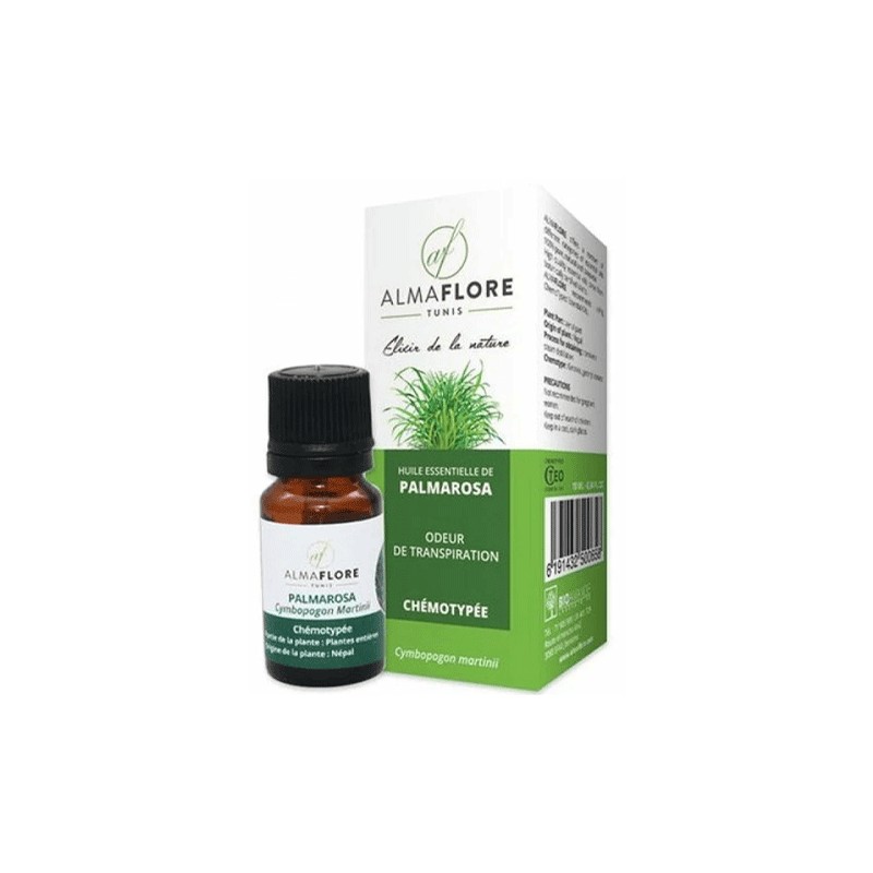 ALMAFLORE HUILE ESSENTIELLE DE PALMAROSA 10ML
