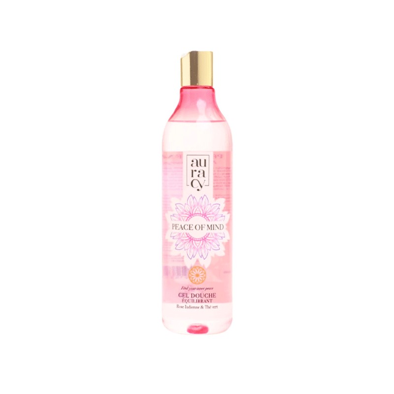 AURACY PEACE OF MIND GEL DOUCHE EQUILIBRANT ROSE INDIENNE&THE VERT 400ML