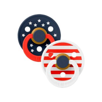 BIBS 02 SUCETTES PACIFIER STAR STRIPES SIZE 1