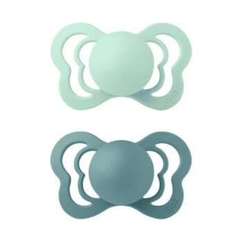 BIBS 2 SUCETTES COUTURE PACIFIER NORDIC MINT ISLAND SEA SIZE 2