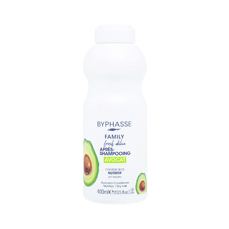 BYPHASSE FAMILY APRES SHAMPOOING AVOCAT CHEVEUX SECS 400ML