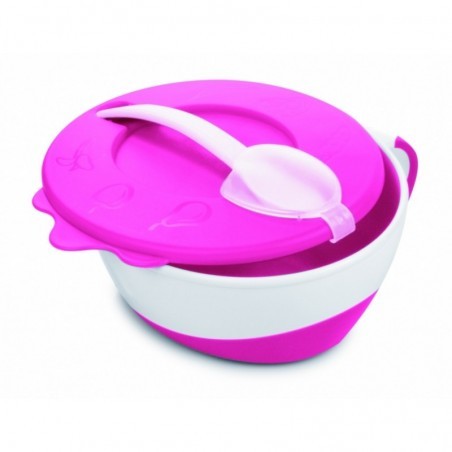 CANPOL BABIES BOL 350ML AVEC COUCIE ET CUILLER AVEC COUVERCLE 31/406