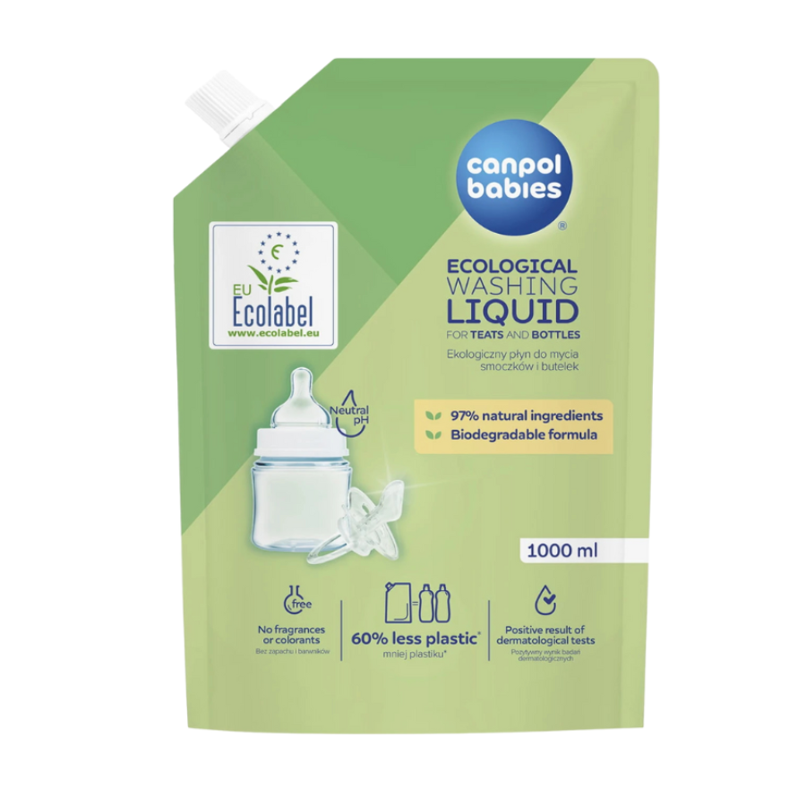 CANPOL BABIES LIQUIDE DE NETTOYAGE ÉCOLOGIQUE POUR BIBERONS ET TETINES 1000ML 1/501
