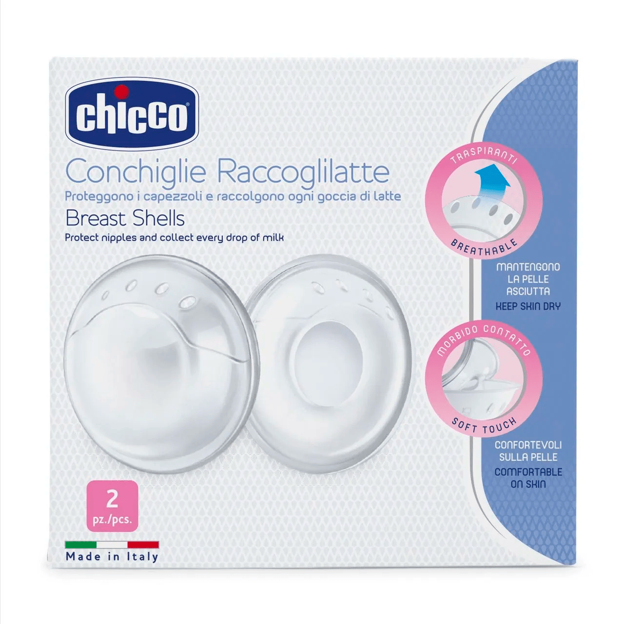 CHICCO COQUILLES RECUEIL LAIT POUR SEINS CREVASSES