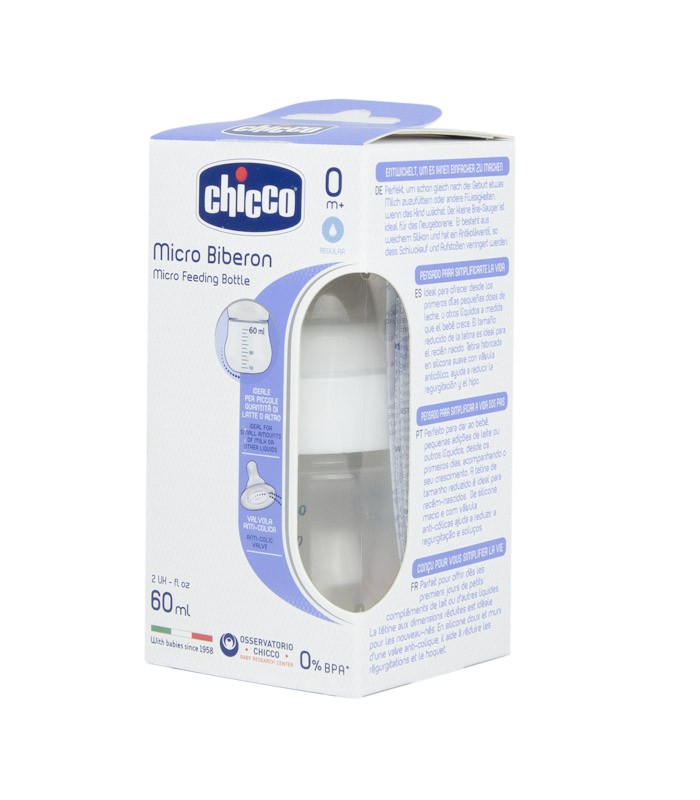 CHICCO MICRO BIBERON 0M+ 60 ML