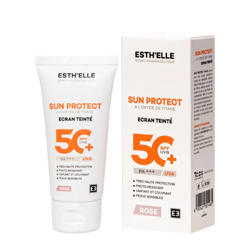 ESTHELLE SUN PROTECT ECRAN TEINTE ROSE SPF50+ 50GR