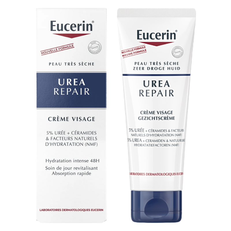 EUCERIN UREA REPAIR CREME VISAGE PEAU SECHE 50 ML