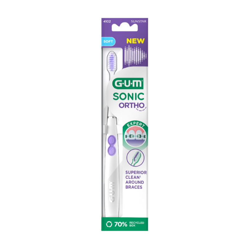 GUM BROSSE A DENTS SONIC ORTHO SOUPLE REF 4102