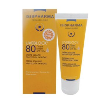 ISISPHARMA UVEBLOCK ECRAN SPF80 TEINTE 40ML