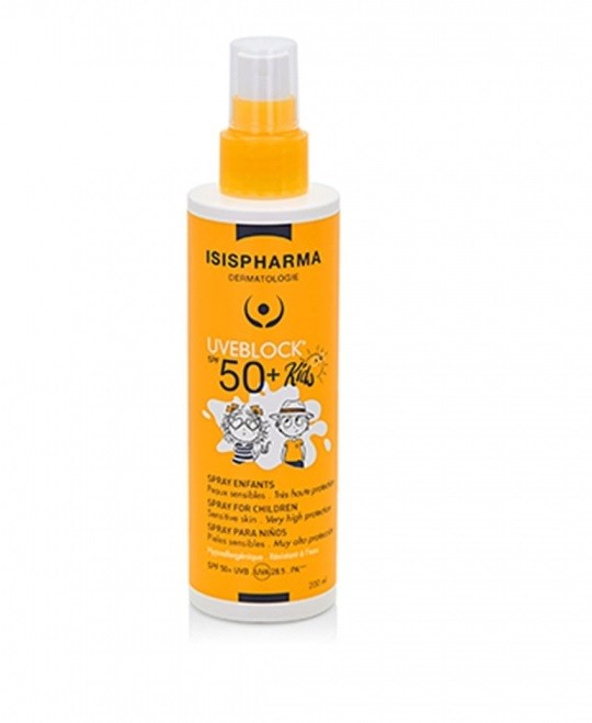 ISISPHARMA UVEBLOCK SPRAY SOLAIRE ENFANTS TRES HAUTE PROTECTION SPF50+ 200ML