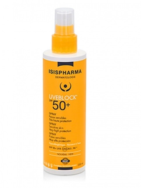 ISISPHARMA UVEBLOCK SPRAY SOLAIRE TRES HAUTE PROTECTION SPF50+ 200ML