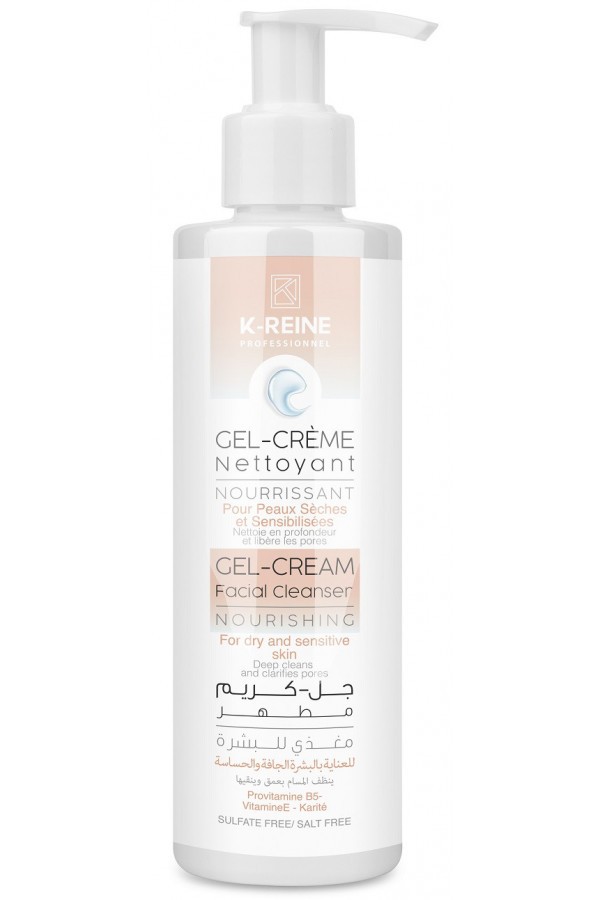 K-REINE GEL CREME NETTOYANT NOURISSANT POUR PEAUX SECHES 200ML