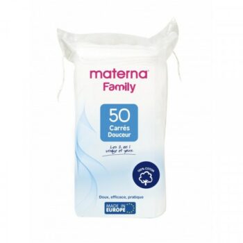 MATERNA COTON CARRES DOUCEUR 50 PIECES