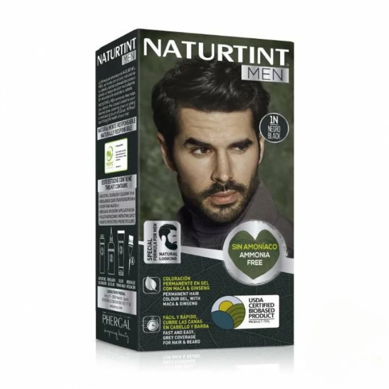 NATURTINT MEN COLORATION PERMANENTE 1N NOIR 150 ML