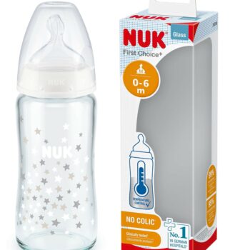NUK BIBERON EN VERRE FIRST CHOICE 0-6 MOIS 240ML