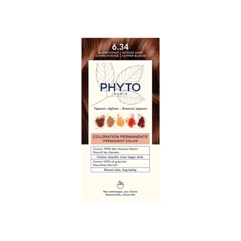 PHYTO PHYTOCOLOR 6.34 BLOND FONCE CUIVRE INTENSE