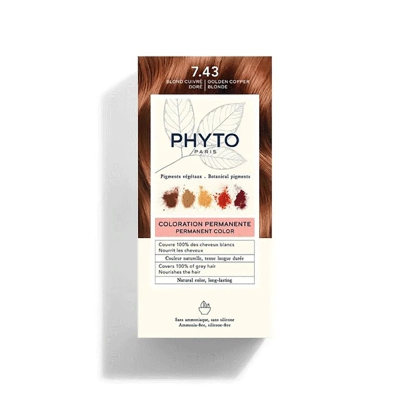PHYTO PHYTOCOLOR 7.43 BLOND CUIVRE DORE 1 KIT