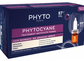PHYTO PHYTOCYANE TRAITEMENT ANTI-CHUTE PROGRESSIVE FEMME 12*5ML