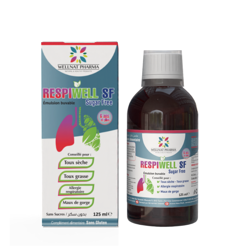 RESPIWELL SIROP SANS SUCRE 125ML