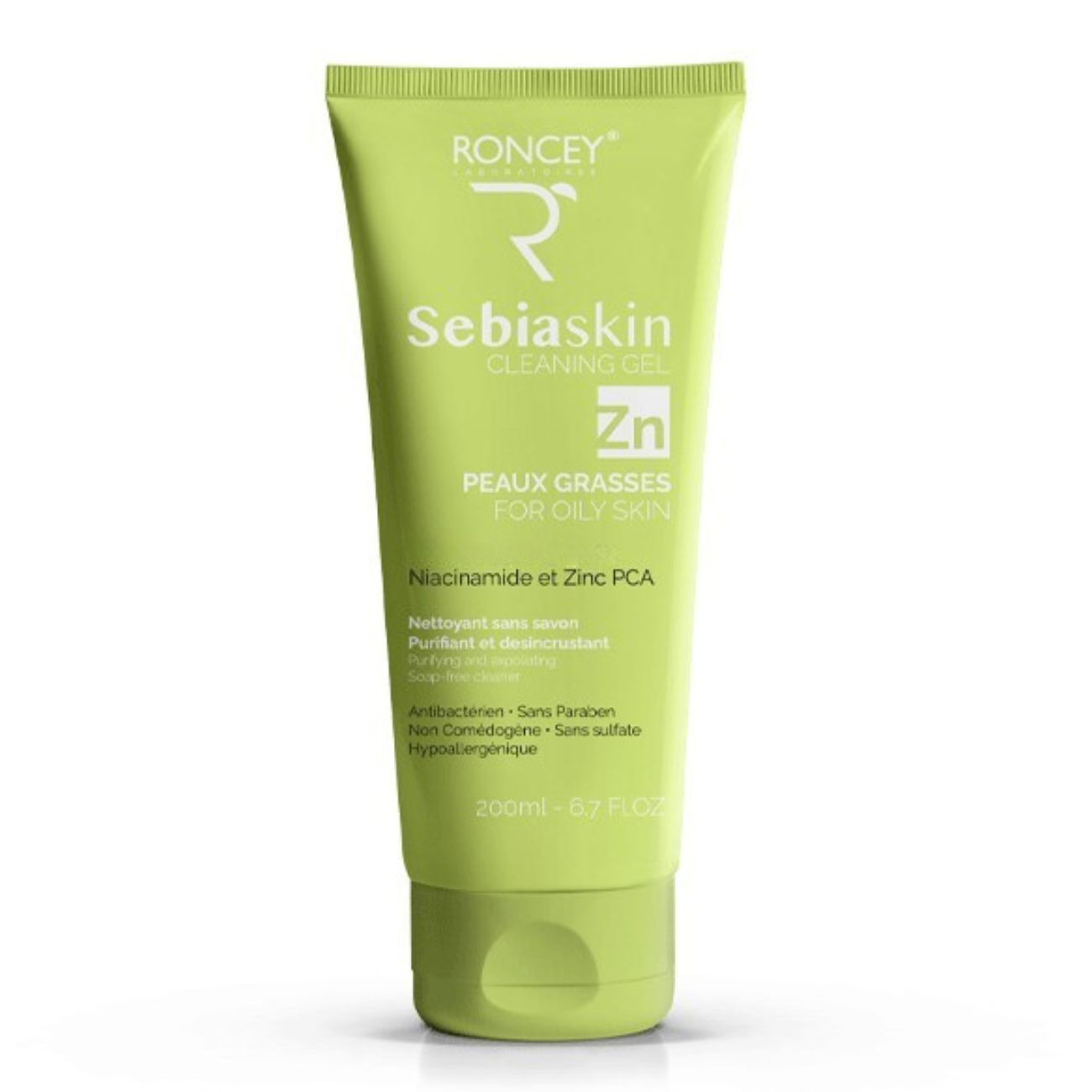RONCEY SEBIASKIN GEL NETTOYANT PEAUX GRASSES 200ML
