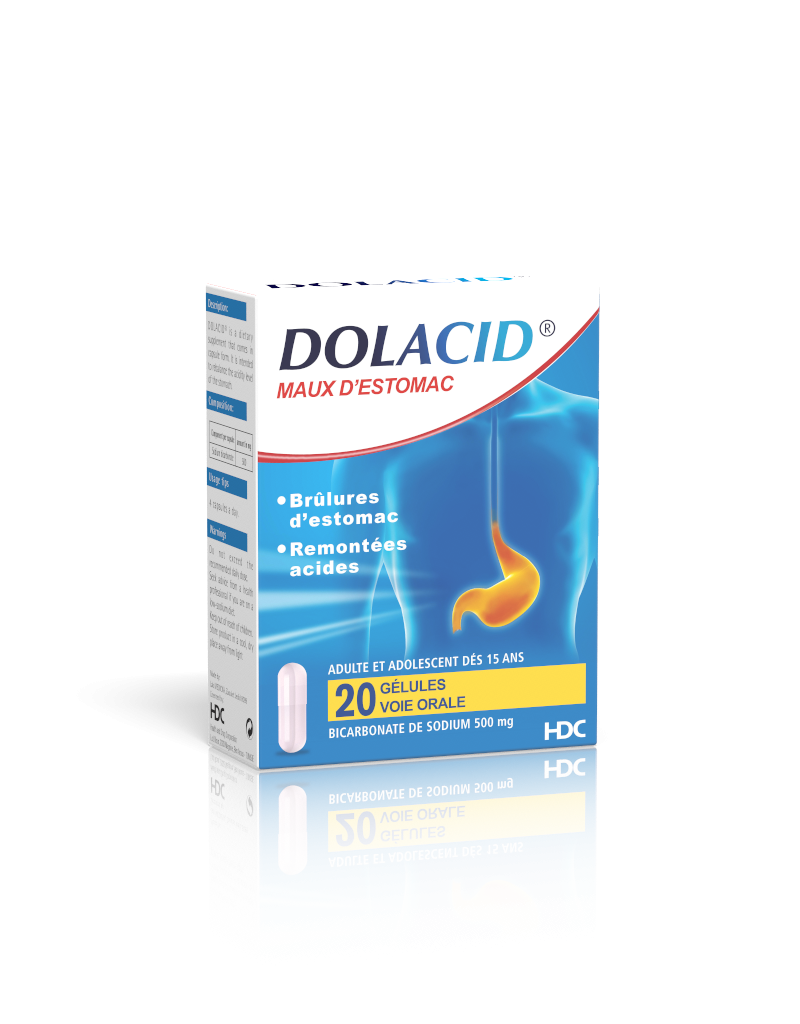 DOLACID MAUX D’ESTOMAC 20 GELULES