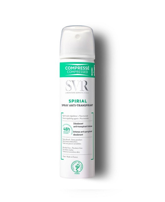 SVR SPIRIAL SPRAY DEODORANT ANTI TRANSPIRANT 75ML
