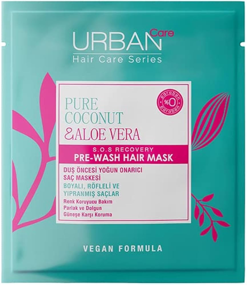 URBAN CARE PRE WASH HAIR MASK PURE COCONUT & ALOE VERA 50ML