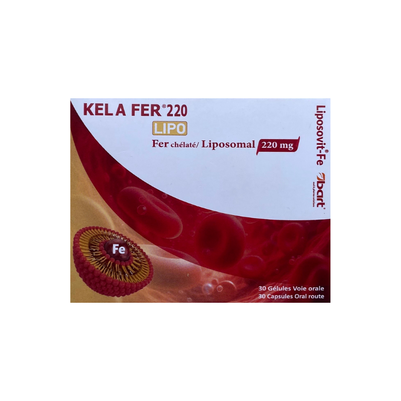 XEN KELA FER 220 LIPO MG 30 GELULES