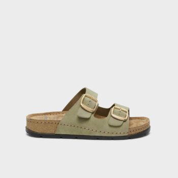 Scholl bora 2 buckles beige foncé